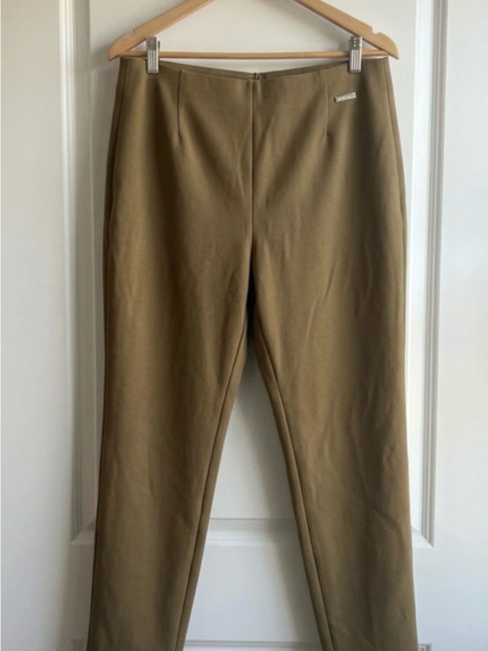 Zara Slim High-Rise Skinny Pants - Khaki